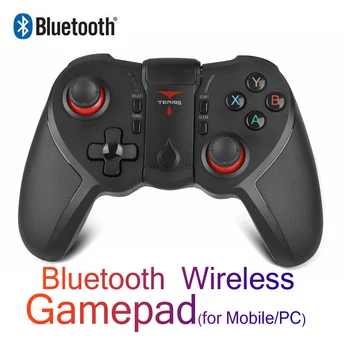 Inalámbrica Bluetooth Gamepad Controlador de juegos Para Android, iPhone, PC de la Caja de TV Juego de la palanca de mando de la Estación de Recarga de Accesorios de Juego Joypad