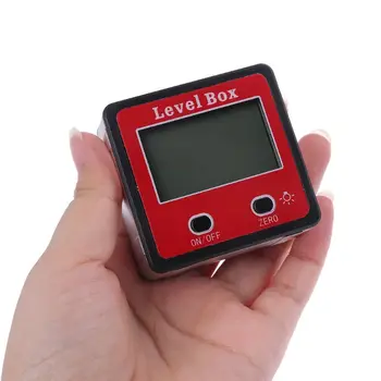 Inclinómetro Digital Transportador de Nivel de burbuja Ángulo de Medidor Medidor de Bisel Nivel de Cuadro con Imán R9JC