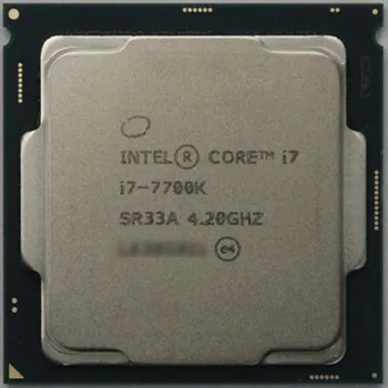 Intel Core serie 7 Procesador I7 7700K i7 7700K I7-7700K CPU LGA 1151-tierra FC-LGA 14 nanómetros Quad-Core de la cpu puede trabajar