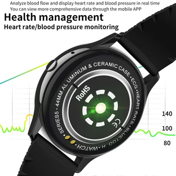 Inteligente Reloj de las Mujeres de los Hombres de la Presión Arterial de Fitness Tracker Smartwatch de Pantalla IPS Monitor de Ritmo Cardíaco Reloj a prueba de agua Para Android IOS