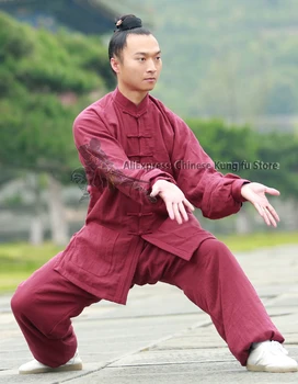 Invierno cálido Tai Chi Traje de Shaolin Kung fu Wing Chun Uniforme de Wushu de artes Marciales Conjuntos Servicio Personalizado Necesidad de Sus Mediciones