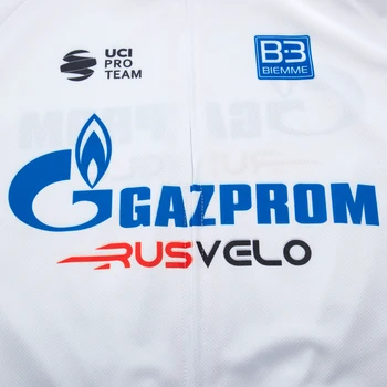 Invierno Gazprom EQUIPO de Ciclismo Jersey, Pantalones de Bicicleta ropa Deportiva de los Hombres de manga Larga Ropa Ciclismo Polar Térmico Ciclismo Maillot y Culotte