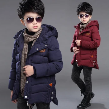Invierno para niños ropa de niños del bebé hacia abajo chaqueta de abrigo de la moda con capucha gruesa chaqueta de abrigo niño niños ropa de invierno outwear