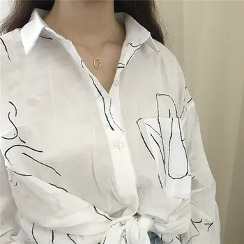 INZATT Real de la Plata Esterlina 925 Irregular Geométrica Collar Colgante Para las Mujeres Parte De 2018 Joyería de Moda Punk de los Accesorios de regalo