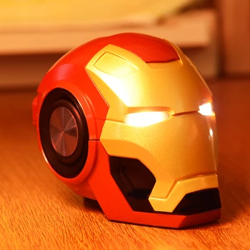 Iron Man Hornet Portátil Inalámbrico Bluetooth Altavoz TF de Regalo Creativo Altavoz