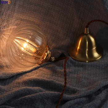 IWHD Nórdicos Bola de Cristal Colgante de la Lámpara LED Dormitorio Comedor Sala de estar de Cobre Colgando las Luces de la Iluminación Interior del Hogar Lamparas Lampen
