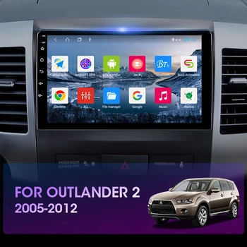Jansite Android 10 de la Radio del Coche para Mitsubishi Outlander Xl 2 CW0W 2005-2012 Multimedia Reproductor de Vídeo 2din GPS DVD equipos de sonido de la Unidad principal