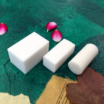 Japonés Jelly Material Mini Letras de Goma de Ladrillo Tallado de Goma DIY Tres dimensiones de la Firma Sello de Goma de Ladrillo