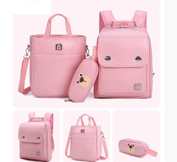 Japón Mochila de la Escuela para las niñas kid Ortopédicos mochila la mochila de los Niños de la PU de la Escuela Japonesa de la mochila de los Niños de la escuela mochila Bolsas