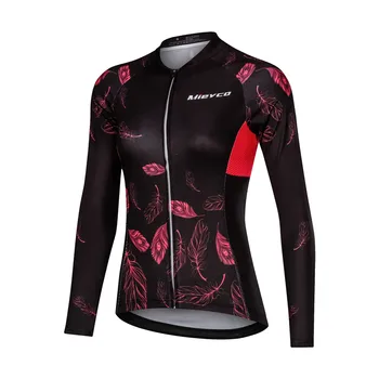 Jersey de ciclismo 2019 mtb jersey de Manga Larga Transpirable Ciclismo Ropa Mujer Camiseta de Ciclismo en Bicicleta de Ropa Tops Maillot Ciclismo