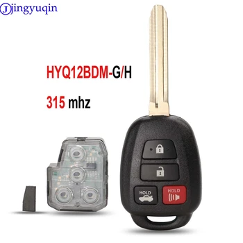 Jingyuqin 314.4 Mhz tecla del control Remoto Para Toyota Camry G/ H Chip opcional 2012-2017 HYQ12BDM HYQ12BEL