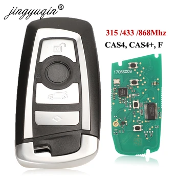 Jingyuqin 5pcs 315/433/868Mhz Smart Remote Clave KeylessGo Para BMW 3 5 7 Series 2009-2016 CAS4 F Sistema de KR55WK49863 pcf7945 46920