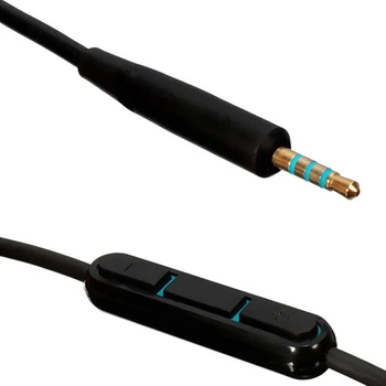 JINSERTA de Reemplazo de Cable de Audio de 2.5 mm a 3.5 mm Macho de Bose Quiet Comfort QC25 de Auriculares con Micrófono Control de Volumen para iPhone