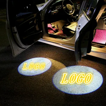 JURUS 2PCs LED del Coche de la Puerta de Bienvenida Logotipo de la Luz Para Volvo Para Buick Para el MG Coche de Cortesía Láser Proyector Led Fantasma de la Sombra de la Luz