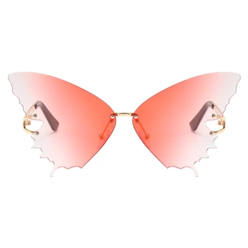 Kachawoo gafas de sol de moda las mujeres de la forma de la mariposa azul púrpura montura gafas de sol para damas degradado lente regalo hembra