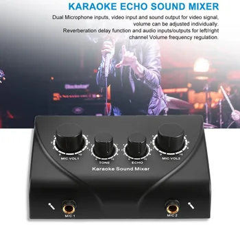 Karaoke Mezclador De Sonido Profesional, Sistema De Audio Portátil Mini Digital De Sonido De Audio De Máquina De Karaoke Echo Sistema Mezclador De