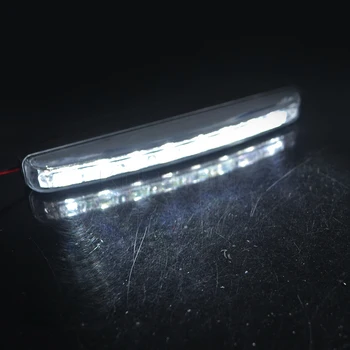Kebedemm 2PCS 12V DC del Coche LED de marcha Diurna de la Luz Delantera de Niebla DRL Luz de Cabeza de la Lámpara Impermeable de la Niebla Blanca de la Lámpara para Audi