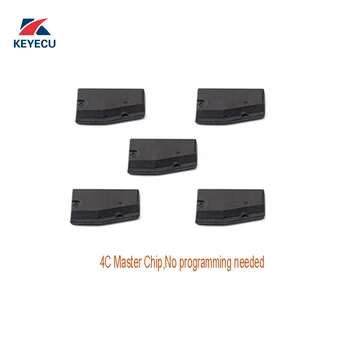 KEYECU Pack de 5 , 4C (TP02) Maestro Transponder Chip de uso para el Toyota Corolla Corona 2005-2011 ,Sin necesidad de programarlos
