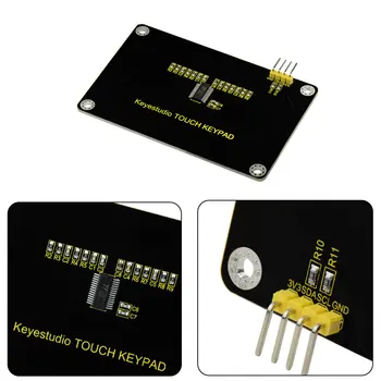 Keyestudio TTP229L 16-clave Teclado Táctil Sensor Escudo de la Junta Capacitiva para Arduino Uno R3 41385