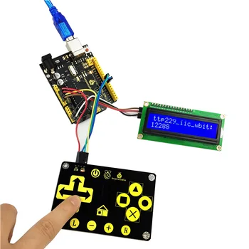 Keyestudio TTP229L 16-clave Teclado Táctil Sensor Escudo de la Junta Capacitiva para Arduino Uno R3
