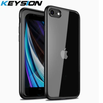 KEYSION de la Moda Caso para el iPhone SE 2020 Nuevas SE2 Transparente Mate a prueba de Golpes del Teléfono de la Cubierta trasera para iPhone XR XS Max X 8 7 Plus