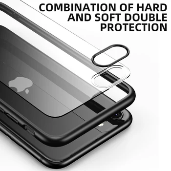 KEYSION de la Moda Caso para el iPhone SE 2020 Nuevas SE2 Transparente Mate a prueba de Golpes del Teléfono de la Cubierta trasera para iPhone XR XS Max X 8 7 Plus