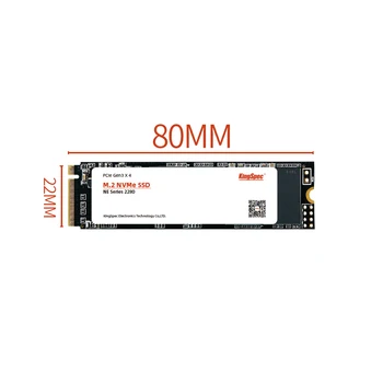 Kingspec M2 NVMe SSD M. 2 PCIE SSD M2 Disco Interno Unidad de Estado Sólido NVME 2280 512 GB, 3 Años de garantía con el disipador de calor de la etiqueta engomada