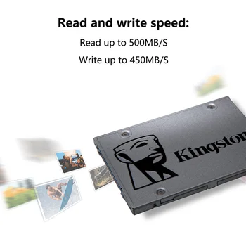 Kingston Original SSD A400 120GB 240GB 480GB 960GB Interno de la Unidad de Estado Sólido de 2.5 2.5 pulgadas SATA III HDD Disco Duro para el Ordenador