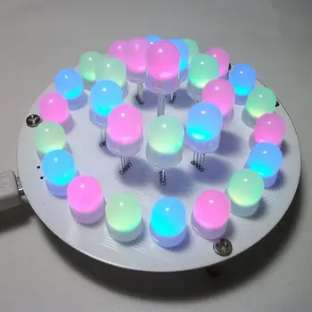 Kit de BRICOLAJE de Control Táctil LED RGB Aurora de la Torre de Luz Cubo 51 SCM Electrónica Diy Kits de