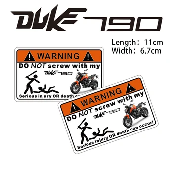 KODASKIN 2 Piezas de la Motocicleta No Tornillo etiqueta de Advertencia de Calcas para DUKE790 duque 790 62768