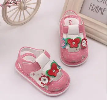 La Bahía De Las Niñas Sandalias Para Niño, Zapatos De Verano Con Flores De 0-2 Años Poco Niños Bebé Niño Sandalias Zapatos De Suela Suave Lindo Zapato Plano