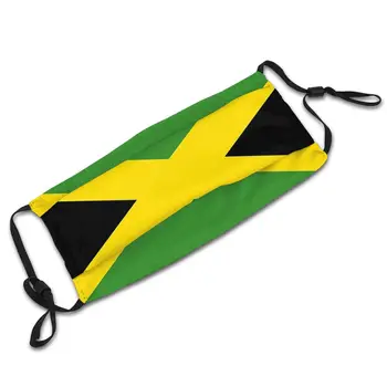 La bandera De Jamaica Reutilizables de Moda en la Boca de la Máscara de Cara a prueba de viento a Prueba de Frío con Filtros de Poliéster Tapa de Protección del Respirador para los Hombres 21107