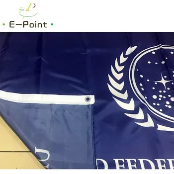 La bandera de la Federación Unida de Planetas 3 pies*5 pies (90*150cm) Tamaño de la Navidad Decoraciones para el Hogar banderín de Regalos 41308