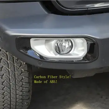 La Cabeza frente a Foglight Luces de Niebla Lámparas Marco de la Decoración de la Cubierta de Recorte de Ajuste Para Jeep Wrangler JL 2018 2019 2020 ABS Exterior Reinstale el Kit