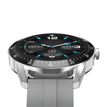 La jalea Peine Completo de la Pantalla Táctil Monitor de Frecuencia Cardíaca Llamada Bluetooth Fitness Reloj de los Hombres del Deporte Smartwatch para IOS Android de Sílice de la Banda de
