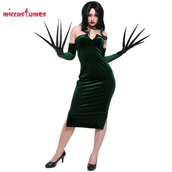La Lujuria Traje De Cosplay Mujer Verde Vestido Largo Traje De Halloween