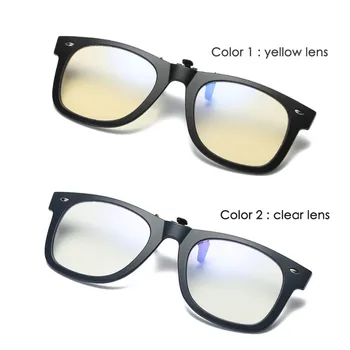 La Luz azul de Bloqueo de Clip-en el Equipo de Lectura de Gafas Anti Azul Rayos Clip En Juego la Protección de Gafas de alta calidad TR90