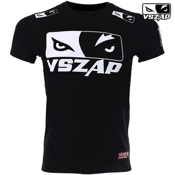 La Marca de moda VSZAP Lobo de Ojos de Fitness Camiseta de los Hombres a Combatir el Desgaste de MMA Mens T-shirt de Lucha Muay Thai Fitness Lucha de Desgaste del Verano de 2018