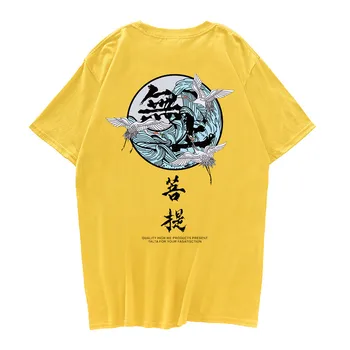La marca Japonesa de Ropa de Ukiyo E Impreso Camisetas de Verano de Estilo Chino Hombres Mujeres Top Camisetas De 2019 Casual Vintage Hip hop Camiseta