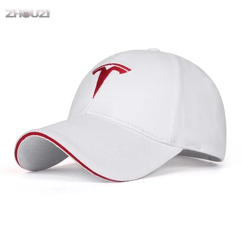 La moda Bordado Ajustable Coche Logotipo Gorra de Béisbol de Aficionados a los Coches Sombreros Para Tesla Modelo 3 Modelo X Modelo s Modelo Y los Accesorios del Coche