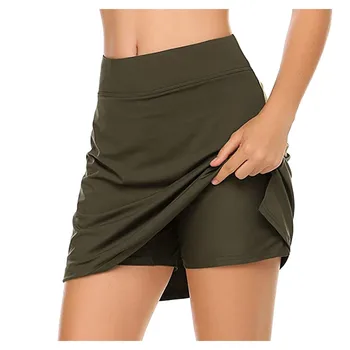 La moda de las Faldas de Mujeres Activas de Rendimiento Pantalón Falda Ligera para la Ejecución de Tenis de Deporte de Golf Mini Falda faldas mujer moda