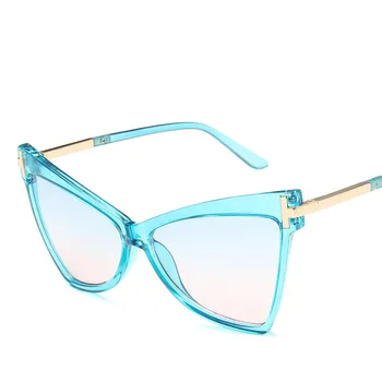La moda de los Gatos de Gafas de sol de colores Para las Mujeres Triángulo Fresco de las Mujeres Gafas de Sol de la Vendimia Retro Ojo de Gato Gafas de sol Mujer 2021 Tendencia