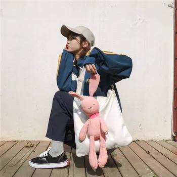 La moda Japonesa de Conejo de dibujos animados de Carácter Lienzo Bolso de Animal bolsa de transporte INS bolsas bolsa con un solo hombro bolsa lindo bolso