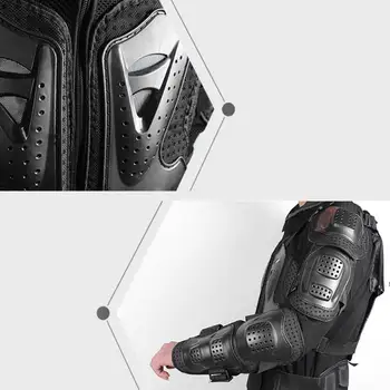 La motocicleta chaqueta de Cuerpo Completo de Armadura de Motocross Racing Pit Bike Pecho Engranaje Protector de Hombro de la Mano de la Protección de las Articulaciones S-XXXXL