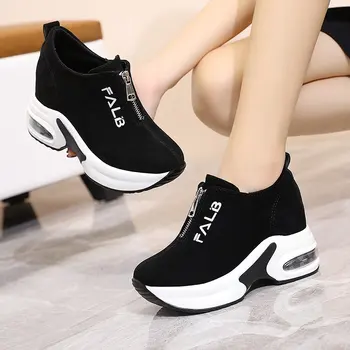 La mujer, Zapatillas Con Plataforma Zapatos de Mujer Casual de Mujer con Cuña de Canasta 2020 zapatos Tenis Femenino Gruesa Mujer de Verano de Formadores