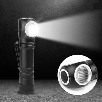 La más brillante XHP50 linterna de LED de carga magnética puede como faros 12 de la lente de la antorcha integrada 18650 de la batería multi-propósito de la iluminación