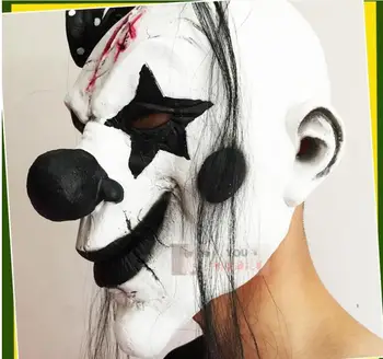 La película Vio la masacre de la Motosierra sierra de Vaivén de Títeres, Máscaras de Látex de Halloween Espeluznante máscara de Payaso Aterrador prop unisex parte de cosplay suministros