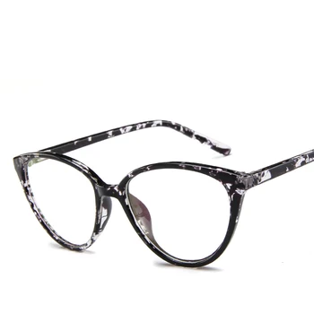 La vendimia de las Mujeres Espectáculo marco de Cristal Hembra lente transparente de la marca del diseñador de las Chicas nerd negro rojo Damas Ovales ópticos de gafas de marco 26240