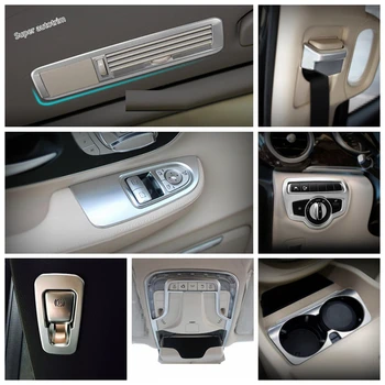 Lapetus Mate Interior Reinstale el Kit de Seguridad de la Hebilla del Cinturón de seguridad / Copa de la Cubierta del soporte de ajuste Para el Mercedes-Benz Clase V V260 W447 - 2019 ABS