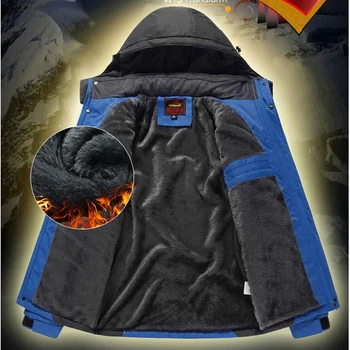 Las mujeres de los hombres chaqueta de Invierno al aire libre senderismo abrigo de los hombres térmica Cazadora macho camping el deporte de esquí parkas chaqueta impermeable a prueba de viento